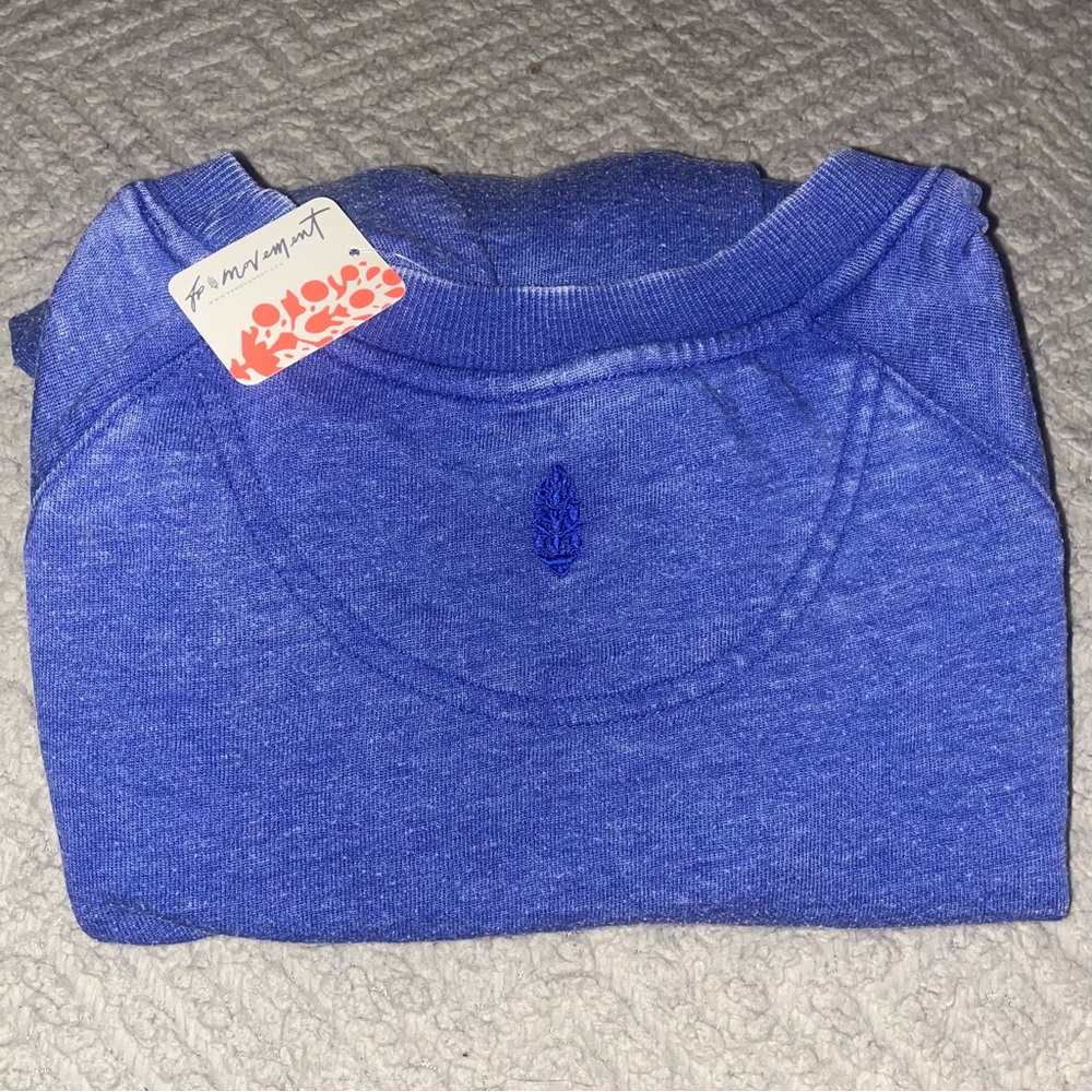 FP Movement by Free People Blue Crew Neck Sweater